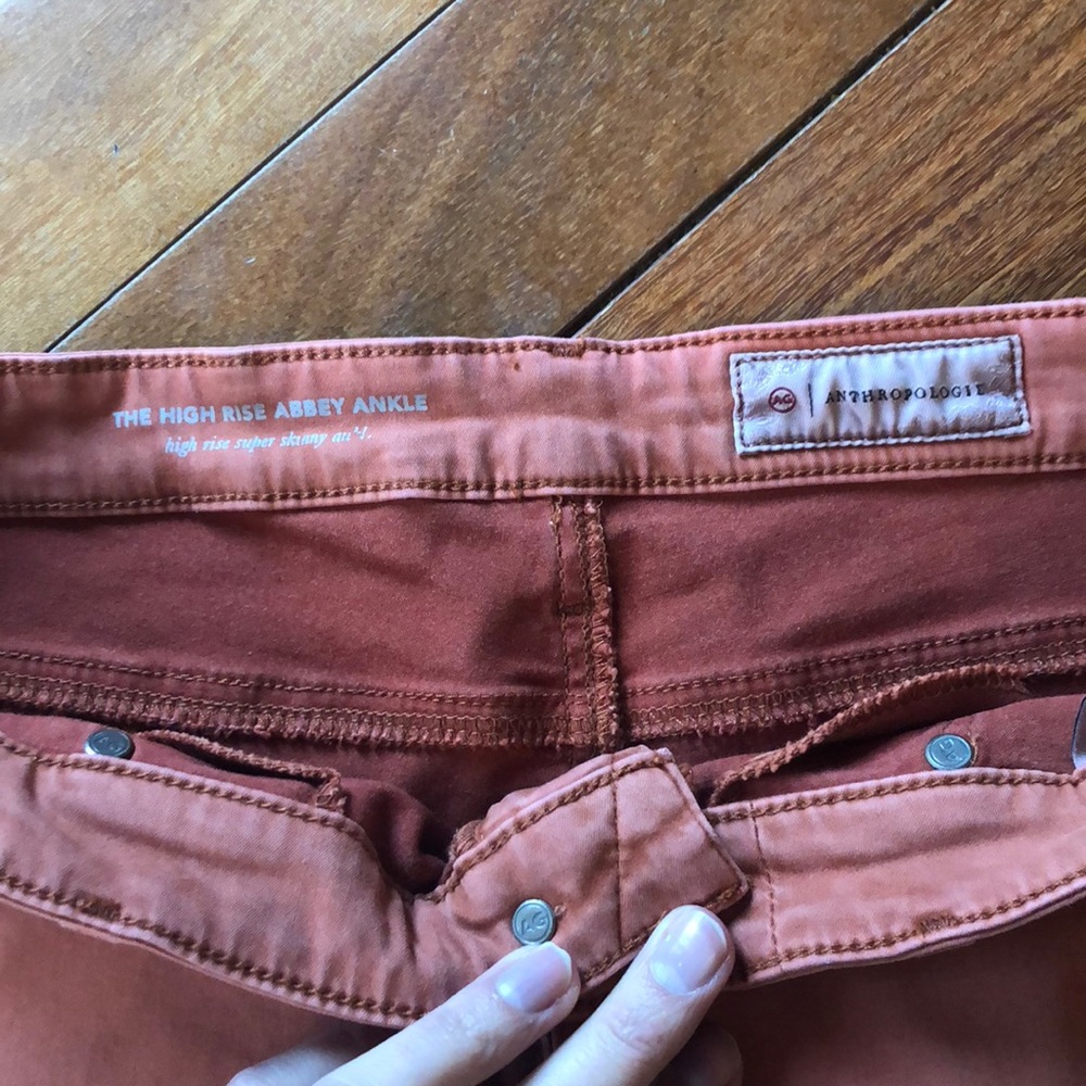 Burnt orange AG - Adriano Goldschmied Pants - Picture 3 of 6
